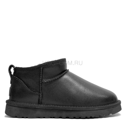 Ultra Mini Black Leather