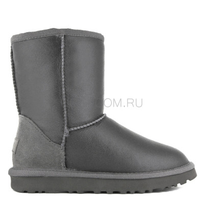 Mens Classic Short Metallic Grey