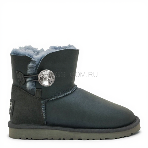 Bailey Button Mini Bling Metallic Grey