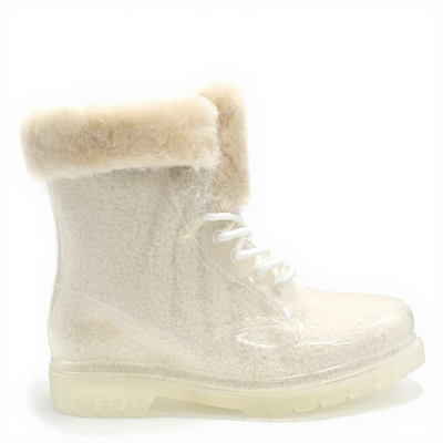 Chunky Сlear Boot White